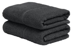 ColourMatch - Pair of Hand - Towels - Jet Black